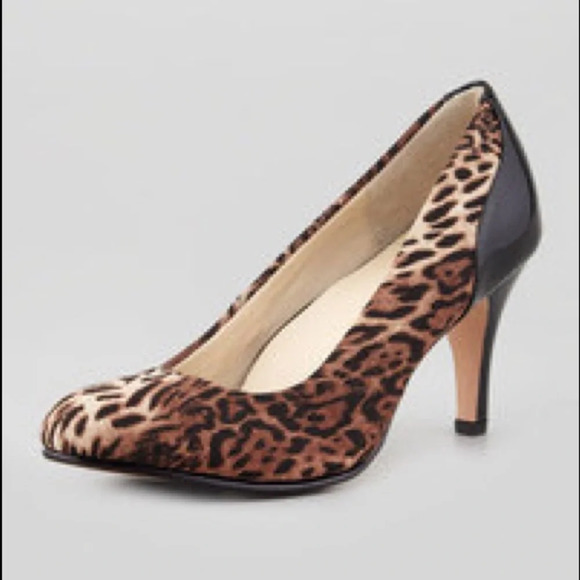 FINAL PRICE Teaneck Leopard Print Pump Brown Multi by Taryn Rose - Picture 1 of 6